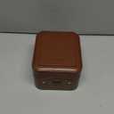 KAMIER Watch Travel Case with Combination Lock - 2 Watch Storage and Jewelry Organizer - Watch Case for Ring and Watch Storage, PU Leather Travel Watch Case, Ideal for Gift (With Gift Box) (Brown)