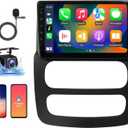 Car Radio for Dodge RAM 1500 2500 3500 2002 2003 2004 2005 Apple Carplay Android Auto 9'' IPS Touch Screen Car Stereo with Bluetooth WiFi DSP GPS Navigation Backup Camera FM/RDS