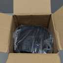 NY Threads Mens Robe with Hood, Luxury Plush Fleece Hooded Mens Bathrobe, Spa Bath Robe for Men, Small-Medium (Pack of 1), Black and Steel Grey