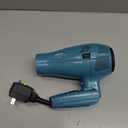 Conair Cord-Keeper Dryer with Folding Handle and Retractable Cord, 1875W Travel Hair Dryer, Ionic Technology, Teal