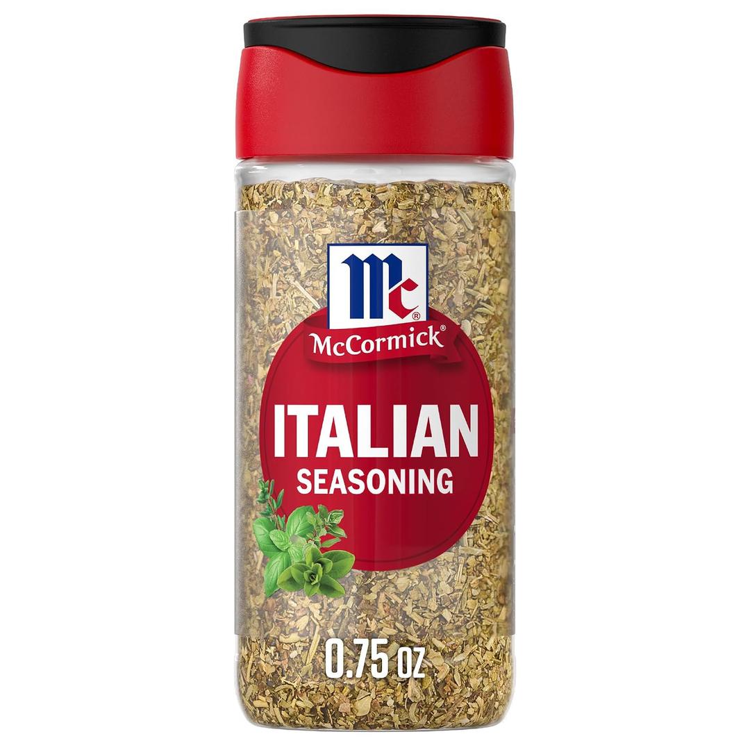 McCormick Italian Seasoning, FlavorSealed, Kosher, No Artificial Flavors, No MSG Added, Herbaceous & Savory Seasoning with Notes of Basil & Oregano, For Dressing, Pasta, Veggies & More, 0.75 oz (EXP 01/01/29)