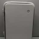 mixi Carry On Luggage with Cup Phone Holder and Charger Hard Shell Suitcases with Spinner Wheels, 20 Inch Smoke White
