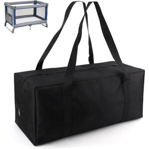 Carry Bag for Graco Pack n Play, Oxford Cloth Foldable Duffle Bag with Zipper and Handle for Travel and Storage Accessories