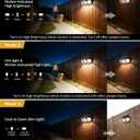 Brightown 2 Pack Solar-Security-Flood-Outdoor-Lights-with-Motion-Sensor, 223 LED 3 Head 270 Angle Street Area Security Lights with Remote, IP65 Waterproof Wall Lights with 3 Modes for Yard Outside