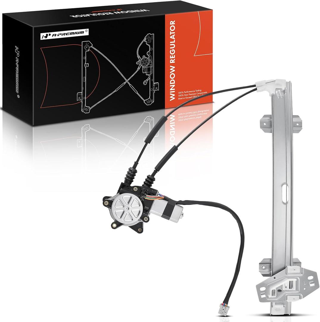 A-Premium Power Window Regulator with Motor Front Driver Side Compatible with Honda Accord 1994-1997 (Sedan Body Style Only) Front Left Driver Side