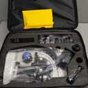 Adult Trinocular Microscope WF10x and WF25x Eyepieces 40X-5000X Magnification, Digital Lab Trinocular Compound LED Microscope (Trinocular Microscope with Electronic Eyepieces)