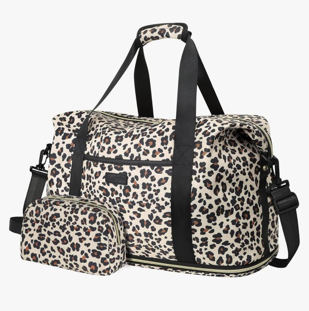 Expandable Travel Duffle Bags Weekender Overnight Bags for Women Men Hospital Bag for Women Labor Delivery with Toiletry Bag Waterproof