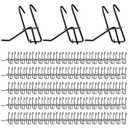 4 Inch Grid Wall Hooks, 100 Pcs Heavy Duty Gridwall Panel Hooks Store Garage Wall Mount Organizers Storage Grid Wall Display Hangers Gridwall Accessory for Retail, Craft Show, Home Setup (Black)