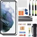 for Samsung Galaxy S21 Screen Replacement,Replacement Screen for Galaxy S21 Series 6.2 inch,Glass Replacement Kit with Repair Tools,Waterproof Adhesive(NO OLED & Touch Digitizer)