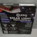 PPQ Solar Flagpole LED Light,New 136 LED Long Lifespan Flag Pole Light for 15-25 Ft Poles,Solar Powered Waterproof Lighting on Outdoor Pole Top,10 Hour Dusk to Dawn Auto On/Off