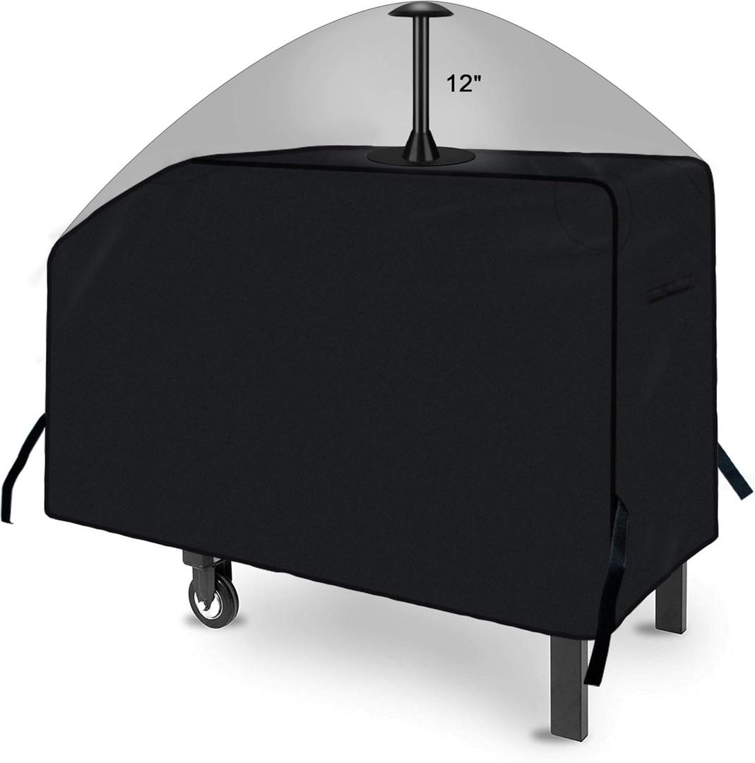 iCOVER 28 inch Griddle Cover for Blackstone, 600D Heavy Duty Waterproof Anti-UV Canvas Flat Top BBQ Covers for 28" Outdoor Cooking Gas Grill Griddles with One Side Shelf