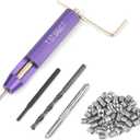50pcs Thread Repair Kit, M4 x 0.7 Stainless Steel Wire Thread Insert Combination Tool Set for Restoring Damaged Wires in Steel M4 x 2D