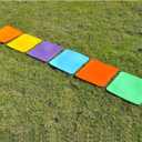 12inch Flat Square Spot Marker Multi-Color Exercise Kids Floor Playmat