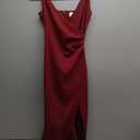 Red Dress with Straps with Slit