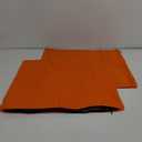 Encasa XO Throw Pillow Covers 16x16 in Set of 2 Orange | No Inserts | Cotton Pillow Covers for Living Room, Bed, Sofa, Couch | Decorative Cushion Covers with Improved Zippers