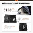 SKYSPER Sling Bag RFID Crossbody Sling Backpack Cross Body Shoulder Bag Travel Hiking Daypack for Women Men(Black)