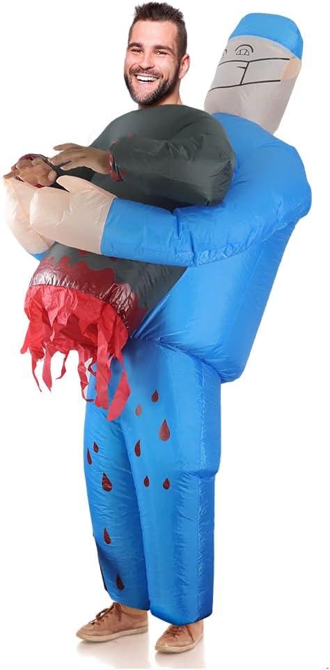 Inflatable Costume Adult, Scary Blow Up Outfit for Women Men, Halloween Costumes for Halloween Party