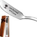 LRUIOMVE Jam Packed With Love Stainless Steel Engraved Butter and Jam Knife, Butter Spreader for Toast and Bread, Breakfast Spreads, Cheese and Jam Gift for Jam Lovers