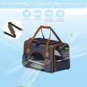 Cat, Dog Carrier  Fits Pets Up to 18 lbs, Anti-Collapse Design, Multiple Storage Pockets, Escape-Proof Zippers, Cozy Pad, Cat Carrier Soft 18x11x11 Inches