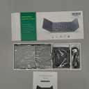 Samsers Foldable Bluetooth Keyboard with Touchpad, Portable Wireless Keyboard with Stand Holder, Rechargeable Full Size Ultra Slim Pocket Folding Keyboards for Android Windows IOS Tablet & LaptopGray