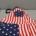 Women's American Flag Overalls Cotton Summer Rompers 4th of July Patriotic Jumpsuit Outfit Casual Adjustable Bibs Size XL