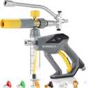 M MINGLE Pressure Washer with Mini Foam Cannon, Dual Connector Accessory, Undiluted Foam Blaster with 5 Nozzle Tips, 1/4" Quick Connect for Car Wash, Patio, Deck Cleaning