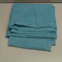 MYSKY HOME Crushed Voile Sheer Curtains for Living Room Rod Pocket Window Treatment Crinkle Sheer Curtains(2 Panels, 51" x 95", Teal)