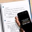 Five Star Advance Spiral Notebook + Study App, 5 Subject, College Ruled Paper, 8-1/2" x 11", 200 Sheets, Spiral Guard, Movable Tabbed Dividers, White (73154)