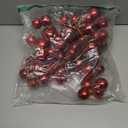 RAZ Imports - 4' Red Plastic Christmas Ball Garland
