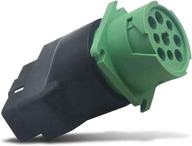 Type 2 Green 9pin J1939 Male to OBD2 Female Adapter J1939 - J1962 9pin-16pin Adapter