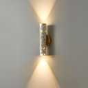 Nordic Style Stone Wabi-sabi Wall lamp, Natural Marble lampshade up and Down Light, Alabaster Wall Sconce,Indoor Wall lamp, Dining, Hallway, Study, Home Lighting Decoration (Terrazzo)