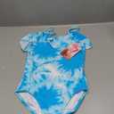 Kanu Surf Girls' Peggy UPF 50+ Beach Sport Off Shoulder One Piece Swimsuit Size 14, Beach Girl Blue