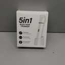 KINGTEE 5-in-1 Electric Bikini Trimmer for Women – IPX7 Waterproof Shaver, Cordless Body & Facial Razors for Women, Ceramic Blades, USB-C Rechargeable, Painless Hair Removal Kit (White)