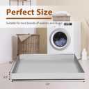 Upgraded 32" x 30"2.5" 304 Stainless Steel Washing Machine Drip Pan,Heavy Duty Washer Drip Tray with Anti-slip Bottom Pad-Free with this Multi-Purpose Washer Drip Pan