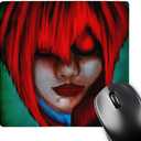 3dRose LLC 8 x 8 x 0.25 Inches Red Vampire Mouse Pad (mp_15584_1)
