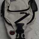 Convertible Sling Bag Crossbody Backpack, 11-Inch Pads Bags with Headphone Jack Shoulder Bag Casual Pack for Women Men Hiking Travel Cycling (White)