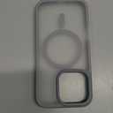 TORRAS for iPhone 16 Pro Case Translucent Matte Back/Natural Titanium Gray Edge | Compatible with MagSafe, Military Grade Drop Protection, Stronger Magnetic, Shockproof Airbag, Color Button, Slim