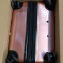 TRAVELARIM Hard Shell Luggage Sets with Spinner Wheels 4 Piece, Expandable Large Suitcases with TSA Lock, Travel Large Suitcase Set, Black Luggage Set