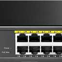 Cudy 8 Port Fast Ethernet 100Mbps PoE Switch 8 PoE+ Ports @120W, Plug & Play Sturdy Metal w/Shielded Ports Extend Mode Priority Mode FS1010PG