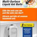 TERRO Indoor Liquid Ant Baits with Adhesive Strips for Discreet Baiting - TERRO Ant Trap and Bait Station - 8 Pack - T334SR