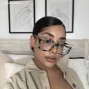 VOOGLAM Oversize Square Non Prescription Glasses Women Blue Light & UV400 Blocking Stylish Frames Acetate Computer/Phones/TV