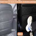 2 Pack Kick Mats Back Seat ProtectorSeat Back Protector for Kids Feet Car Seat with Car Back Seat Organizer, Seat Back Protector Cover for Back of Front Seats - Protect against dirt and scuffs
