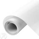 HTVRONT Puff Vinyl Heat Transfer - 10" x 6ft White Iron on Vinyl Roll for T Shirts, 3D Puff HTV Heat Transfer Vinyl Compatible with Cricut Cutting Machine- Easy to Cut & Weed & Transfer (White)