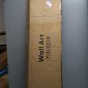 Large Framed Long Narrow Vertical Neutral Abstract Wall Art Set of 2, Beige Brown Modern Canvas Prints Paintings Artwork for Walls, Minimalist Pictures for Entryway Hallway Living Bedroom Wall Decor