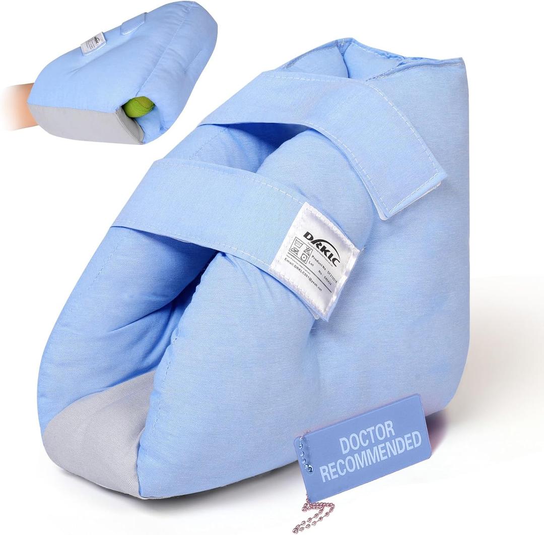 Heel Protector for Pressure Sores, Adjustable Heel Cushion Boot for Elderly Bedridden, Foot Support Pillow for Surgery Recovery, Ankle Pressure Ulcer Pad for Bed & Wheelchairs