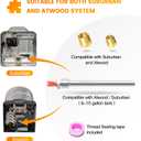 Briidea RV Electric Water Hybrid Heater Kits, Converts RV LP Gas Water Heater to 120V Electricity, 6 Gallon Capacity, Compatible with Suburban and Atwood Water Heater