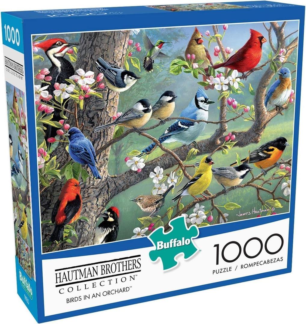 Buffalo Games - Hautman Brothers - Birds in an Orchard - 1000 Piece Jigsaw Puzzle
