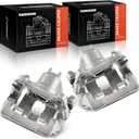 A-Premium Rear 2PCS Disc Brake Caliper Assembly with Bracket Compatible with Honda and Acura Models - Pilot 2003-2008, MDX 2001-2006