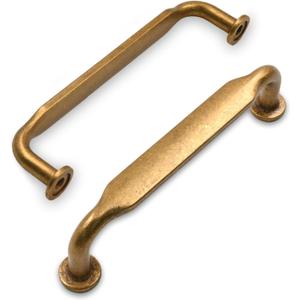 10 Pack Antique Brass Cabinet Pulls 3 Inch(76mm) Hole Centers Kitchen Cabinet Handles Solid Zinc Alloy Cabinet Hardware Kitchen Cabinet Handles for Bathroom Dresser Pulls