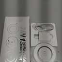 Hicober 3 in 1 Wireless Charging Station for iPhone 15, Magnetic Foldable Travel Charger Station Stand 18W for iPhone Air 17 16 15 14 13 12 Pro/Max/Plus/Apple Watch All Series & Airpods (White)